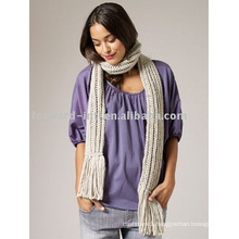 100%WOOL KNITTED SCARF